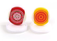 KD Carrom Board Striker Indoor Game Striker Accessories Set Of 2 Used In National & International Carrom Tournament (Original Ball)