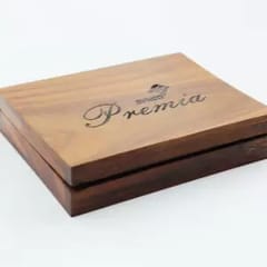 Synco Premia Carrom Board Coins In Sheesham Wooden Box