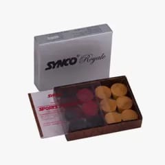 Synco Royale कॅरम नाणी, कॅरम नाणी विशेष ऍक्रेलिक बॉक्ससह लाकडी