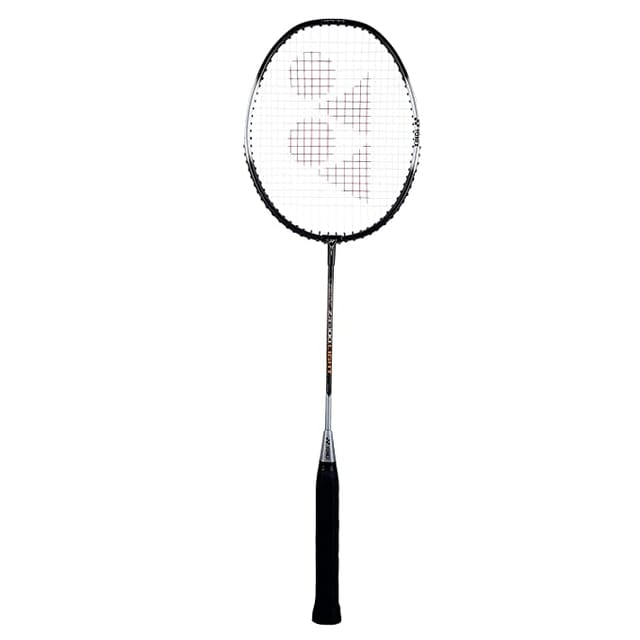 Yonex ZR 100 Light Aluminium Badminton Racquet with Full Cover | Made in India Dark Charcoal