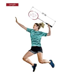 Yonex ZR 100 Light Aluminium Badminton Racquet with Full Cover | Made in India Red