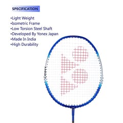 Yonex ZR 100 Light Aluminium Badminton Racquet with Full Cover | Made in India Blue
