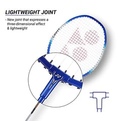 Yonex ZR 100 Light Aluminium Badminton Racquet with Full Cover | Made in India Blue