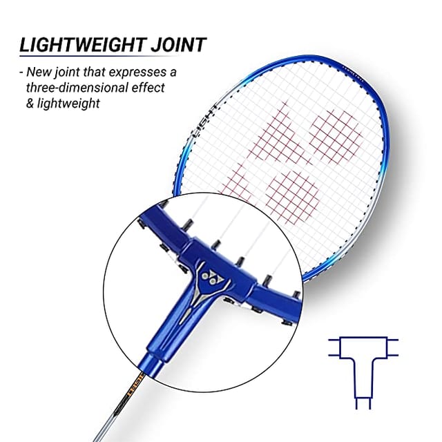 Yonex ZR 100 Light Aluminium Badminton Racquet with Full Cover | Made in India Blue