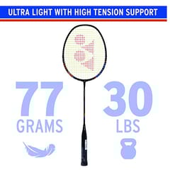 Yonex Nanoray Light 18i Graphite Badminton Racquet with Free Full Cover (77 Grams, 30 lbs Tension)