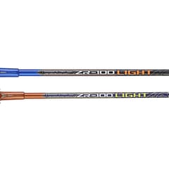 Yonex ZR 100 لائٹ ایلومینیم بیڈمنٹن ریکیٹ پیک آف 2 مکمل کور کے ساتھ | انڈیا میں بنایا گیا بلیو اورنج
