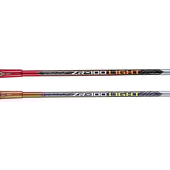Yonex ZR 100 Light Aluminium Badminton Racquet Pack of 2 with Full Cover | Made in India Red Orange