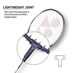 Yonex ZR 100 ಲೈಟ್ ಅಲ್ಯೂಮಿನಿಯಂ ಬ್ಯಾಡ್ಮಿಂಟನ್ ರಾಕೆಟ್ ಪೂರ್ಣ ಕವರ್ | ಮೇಡ್ ಇನ್ ಇಂಡಿಯಾ(ಸೆಟ್ ಆಫ್ 1) | ನೀಲಿ