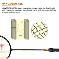 Yonex Astrox Smash Graphite Badminton Racquet with free Full Cover (Ultra Light - 73 grams, 28 lbs Tension) | Rotational Generator System (Black Clear Orange)