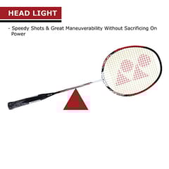 YONEX Nanoray 7000i Aluminum Badminton Racquet with Full Cover (Red), G4-2U