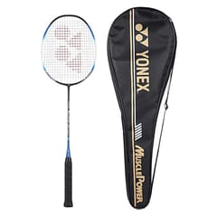 YONEX ग्रेफाइट बॅडमिंटन रॅकेट, मसल पॉवर 22LT ब्लॅक ब्लू