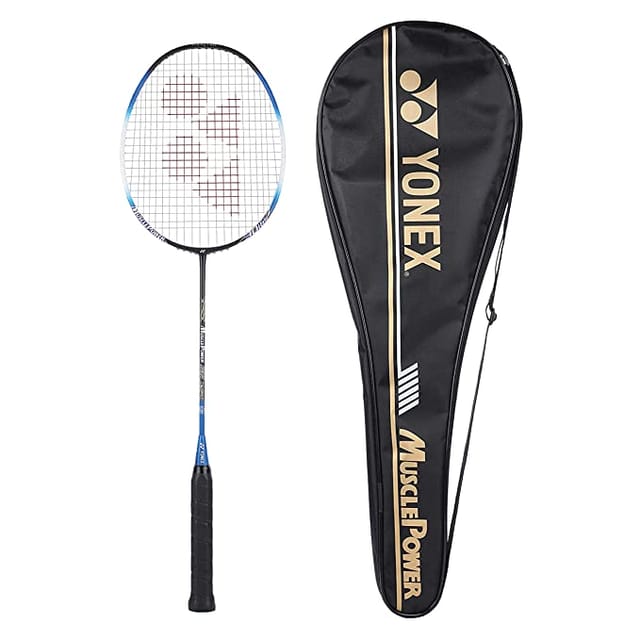 YONEX గ్రాఫైట్ బ్యాడ్మింటన్ రాకెట్, కండరాల శక్తి 22LT బ్లాక్ బ్లూ