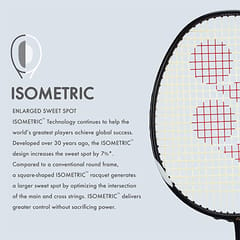 YONEX Muscle Power 29 Carbon Graphite Strung Badminton Racquet ( Black/White , G4 , 85-92 grams , 24 pounds )