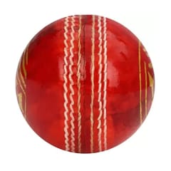 विक्की गुगली लेदर क्रिकेट बॉल, 1 पीस (लाल)