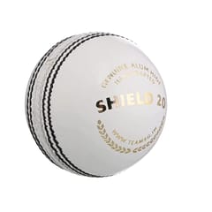 वयस्कों के लिए एसजी शील्ड 20 क्रिकेट लेदर बॉल, सफेद - 1 पीसी