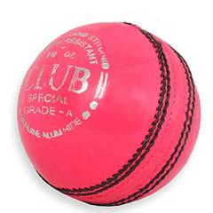 SG Leather Cricket Ball Club, Pink