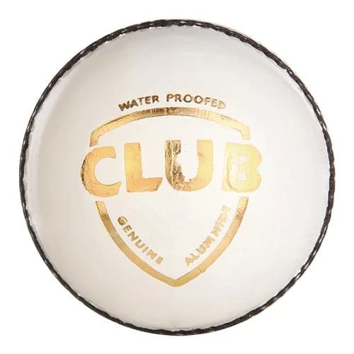 SG Club Leather Cricket Ball (White)