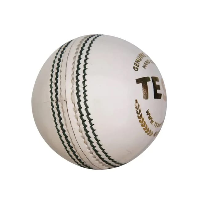 SG Test White Four- Piece Cricket Leather Ball, 1PC