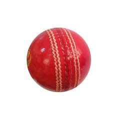 विकी गुगली लेदर क्रिकेट बॉल, 1Pc (लाल)