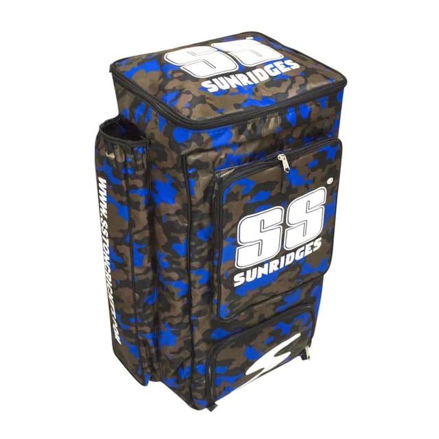 SS Camo Pack Duffle Blue Cricket Kit Bag