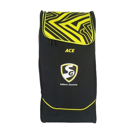 SG Ace Duffle ক্রিকেট কিটব্যাগ - বড় (কালো/হলুদ)