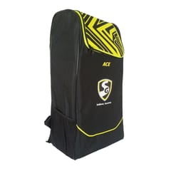 SG Ace Duffle Cricket Kitbag - Large (Black/Yellow)