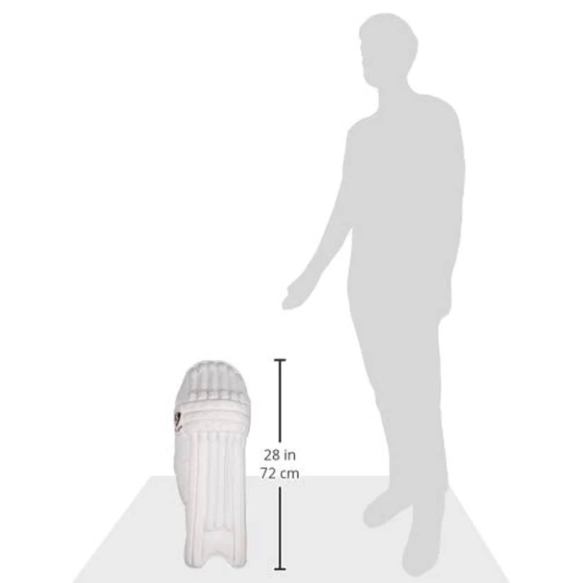 SG Test White LH Batting Legguards ,White