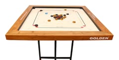 KD Golden Carrom Board Champion Antique Indoor Board Game Approved by Carrom Federation of India & Maharashtra Carrom Association