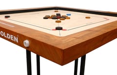 KD Golden Carrom Board Champion Antique Indoor Board Game Approved by Carrom Federation of India & Maharashtra Carrom Association