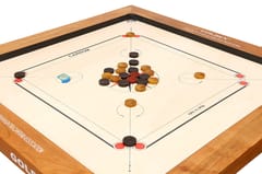 KD Golden Carrom Board Champion Antique Indoor Board Game Approved by Carrom Federation of India & Maharashtra Carrom Association