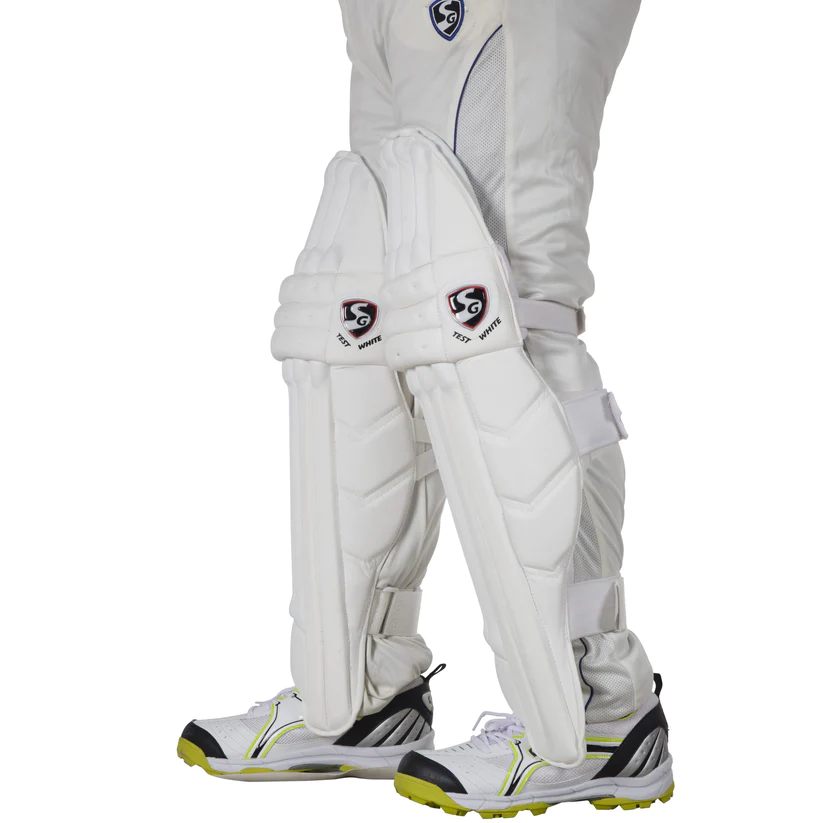 SG Test White Cricket Batting Legguard (Batting Pad)