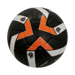 Nivia Shining Star Stichiess Football, Black/White/Orange - Size 5