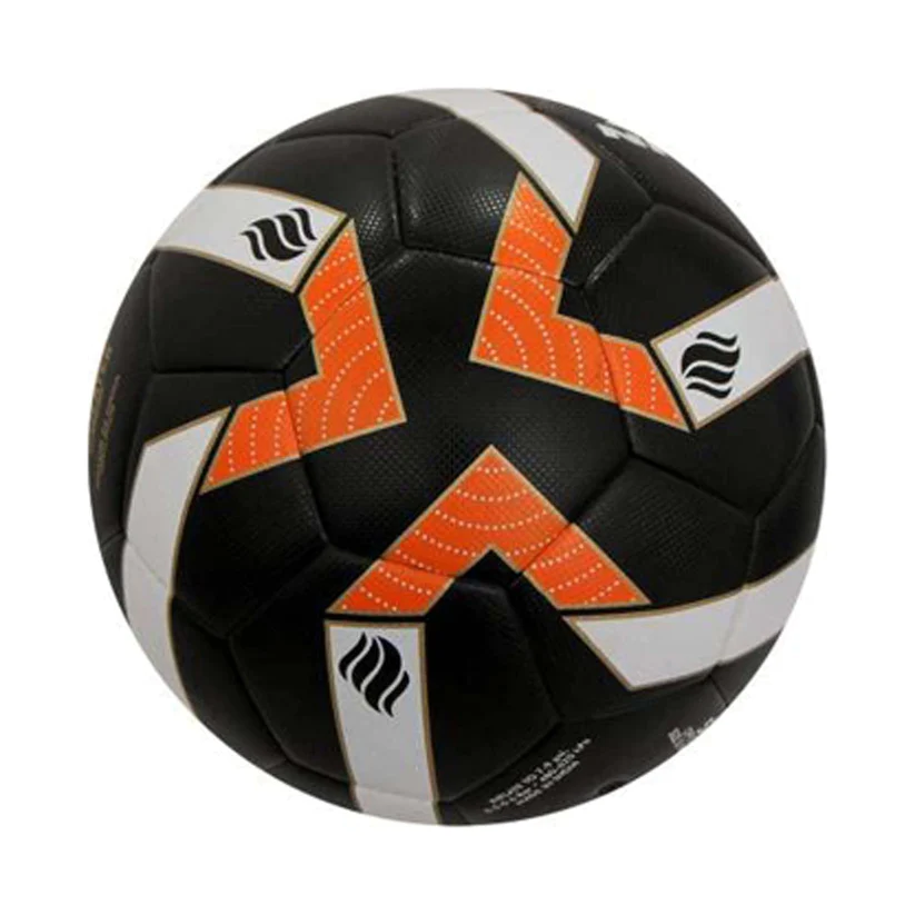Nivia Shining Star Stichiess Football, Black/White/Orange - Size 5