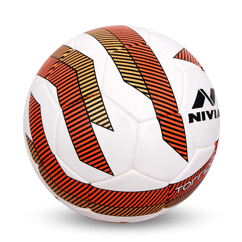 Nivia Torrido Football, White/Orange - Size 5