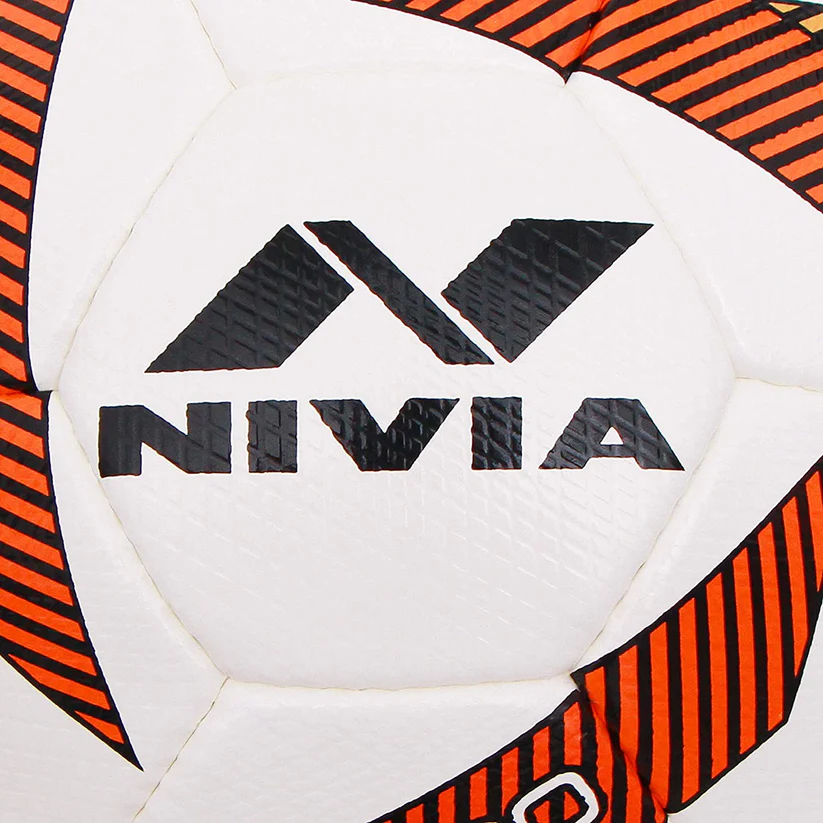Nivia Torrido Football, White/Orange - Size 5