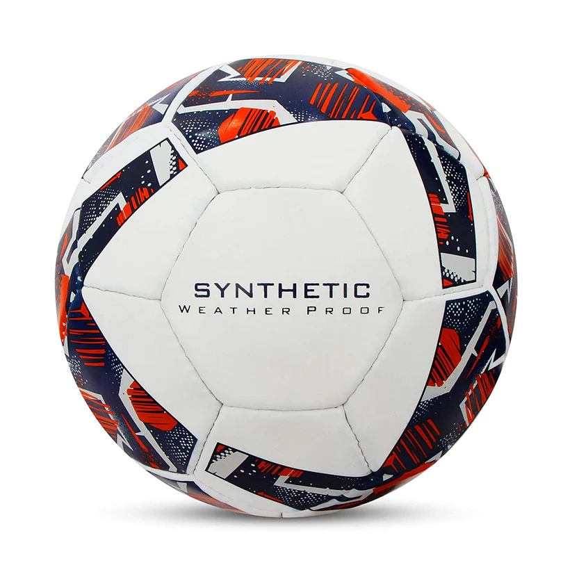 Nivia Trainer Star Football, White/Blue - Size 5