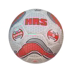 HRS FB-100 Radiant Football, White/Red - Size 5