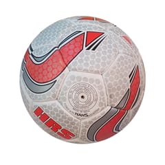 HRS FB-100 Radiant Football, White/Red - Size 5