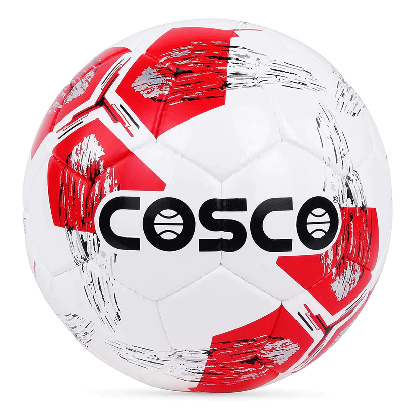Cosco Platina Men's Footballs, Size 5 (White/Red)