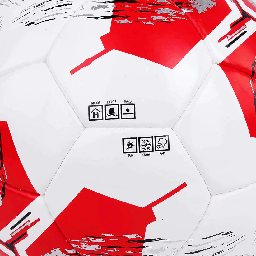Cosco Platina Men's Footballs, Size 5 (White/Red)