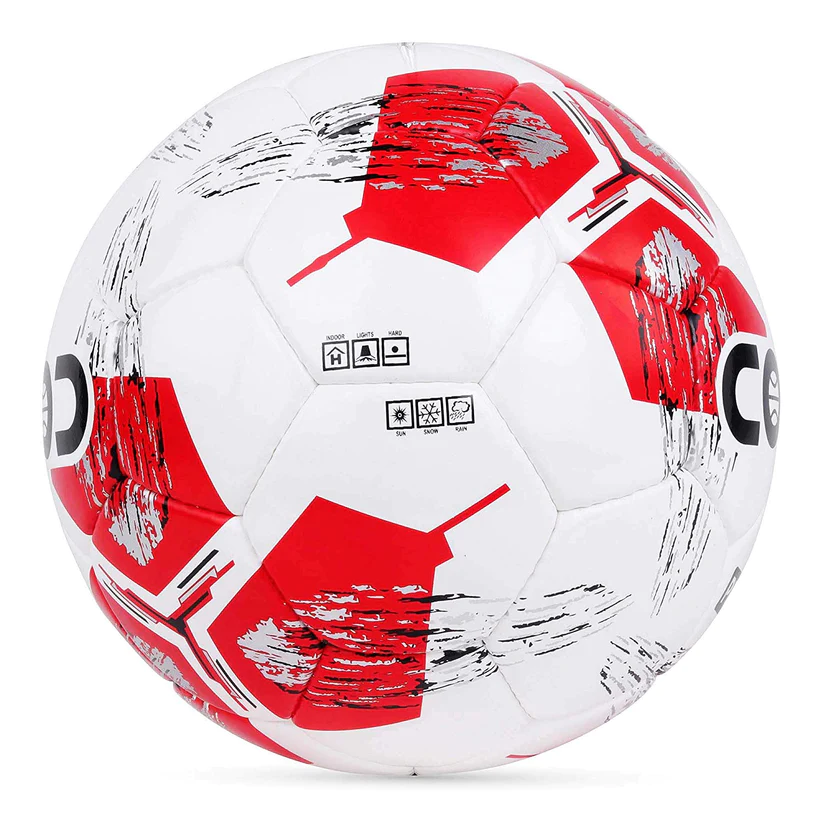 Cosco Platina Men's Footballs, Size 5 (White/Red)