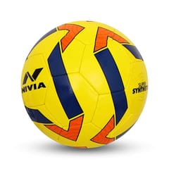 Nivia Super Synthetic PU Football (Size: 5, Color : Yellow)