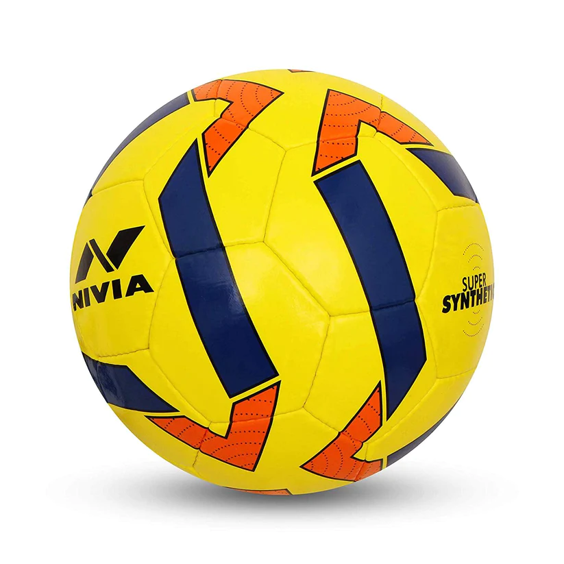 Nivia Super Synthetic PU Football (Size: 5, Color : Yellow)