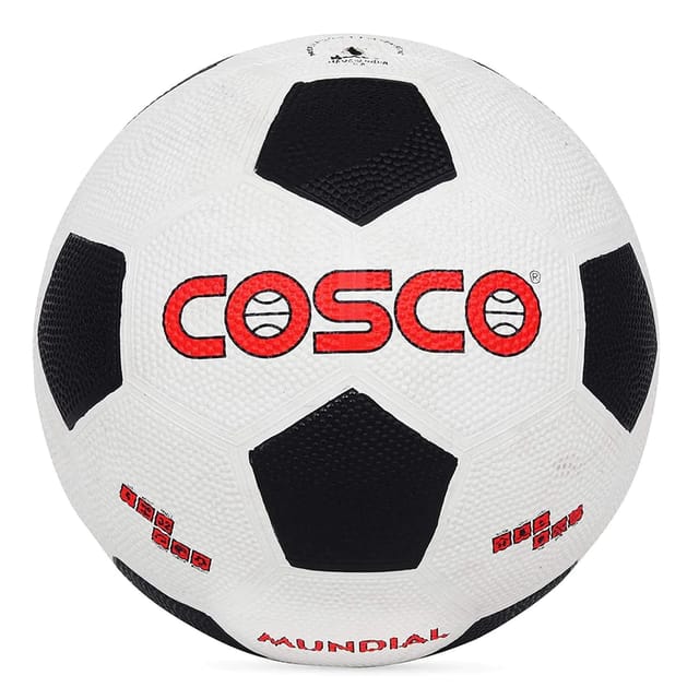 Cosco 14013 Mundial Foot Ball, Size 5 (White/Black)