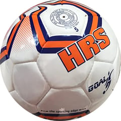 एचआरएस गोल इम्पोर्टेड पीयू प्रोफेशनल मैच फुटबॉल - आकार 5 (नारंगी/नीला)