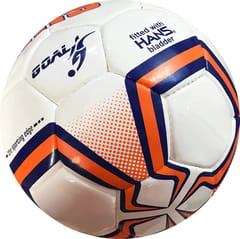 HRS गोल इंपोर्टेड PU प्रोफेशनल मॅच फुटबॉल - आकार 5 (केशरी/निळा)