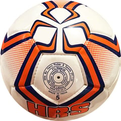 HRS Goal Imported PU Professional Match Football - Size 5 (Orange/Blue)