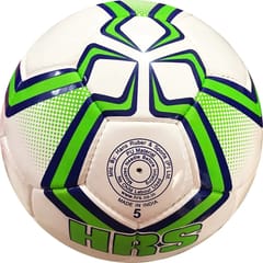 HRS Goal Imported PU Professional Match Football - Size 5 (Green/Blue)