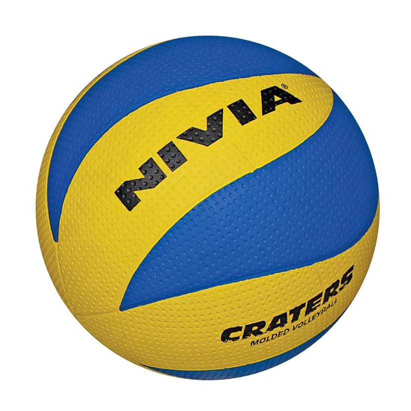 Nivia Craters Volleyball, Yellow/Blue - Size 4