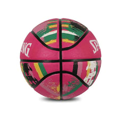 स्पाल्डिंग मार्बल रबर बास्केटबॉल, आकार 6 (गुलाबी)